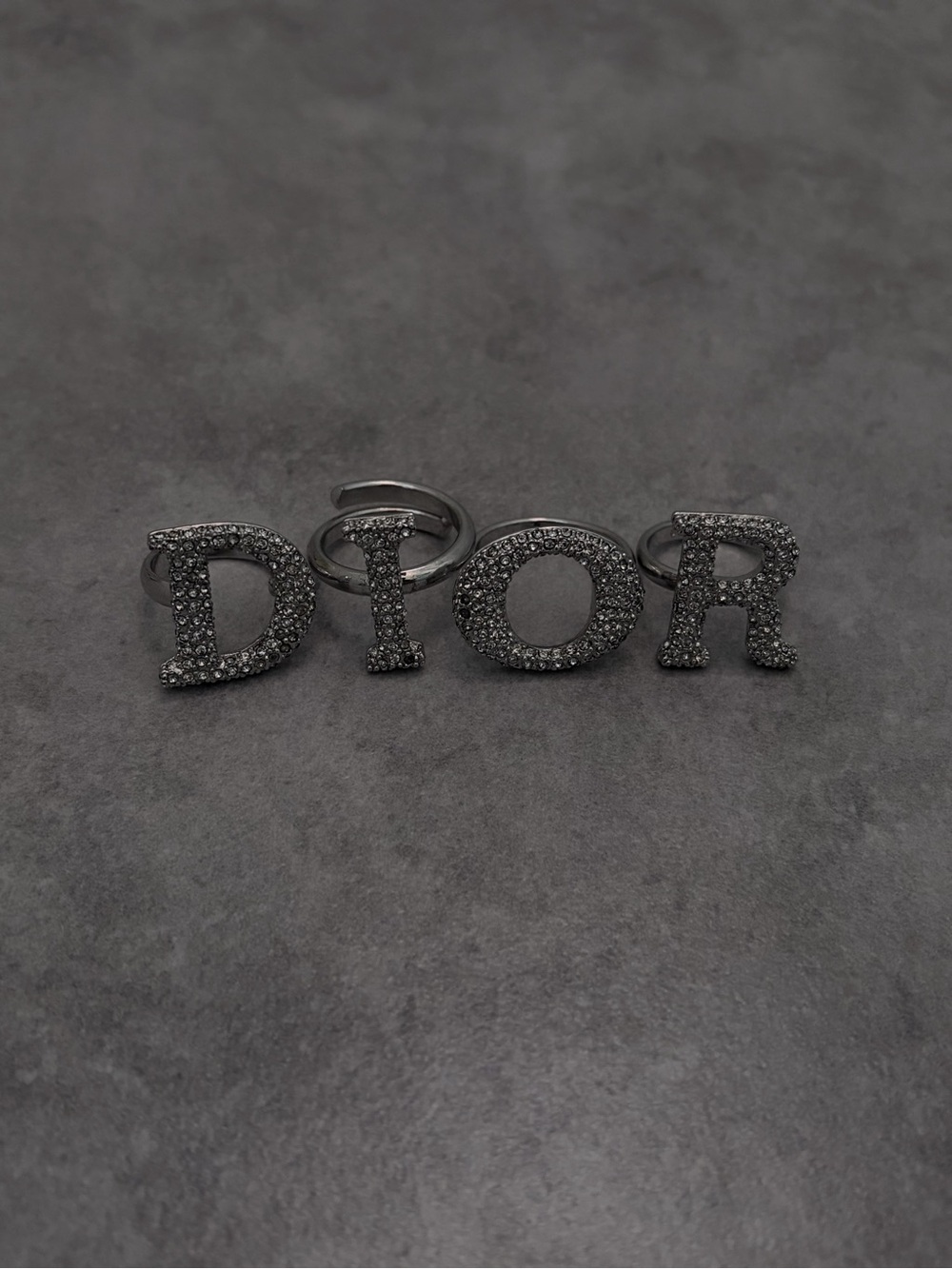 Dior Crystal Spell Out Rings - Picture 6 of 9